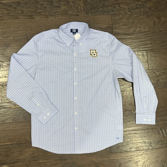 Cutter & Buck NCAA Marquette Golden Eagles Men’s Dress Shirt Size Large NWT - Picture 2 of 7